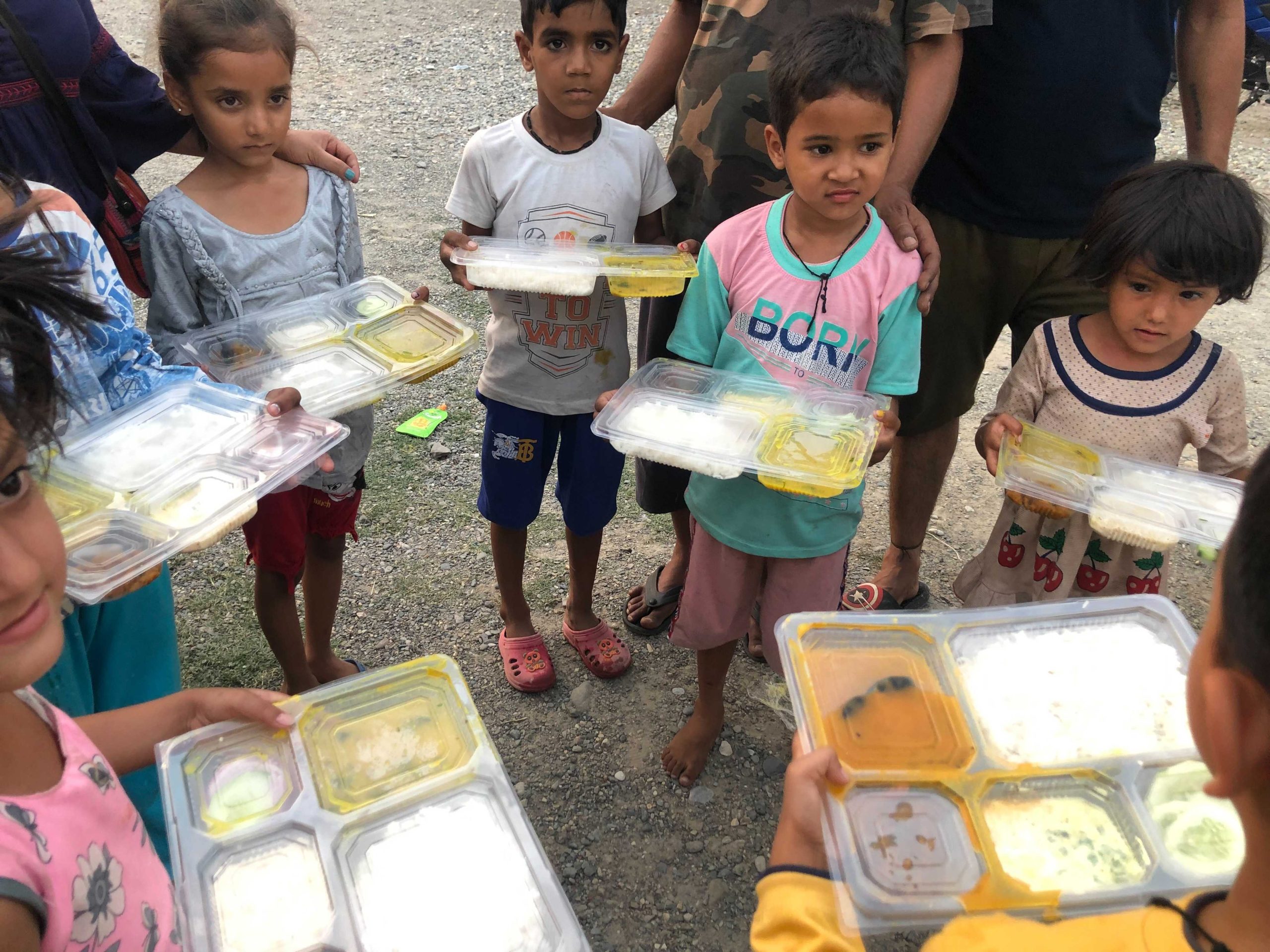 Children receiving support through Neki Bazaar